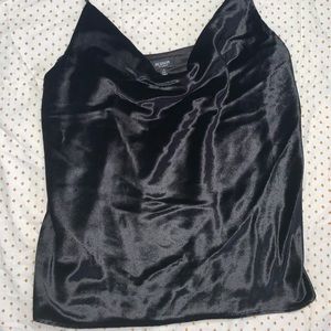 Hudson LG black silk/velvet cami